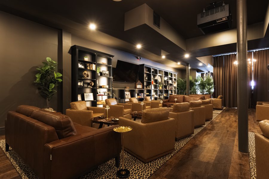 The length of the lounge